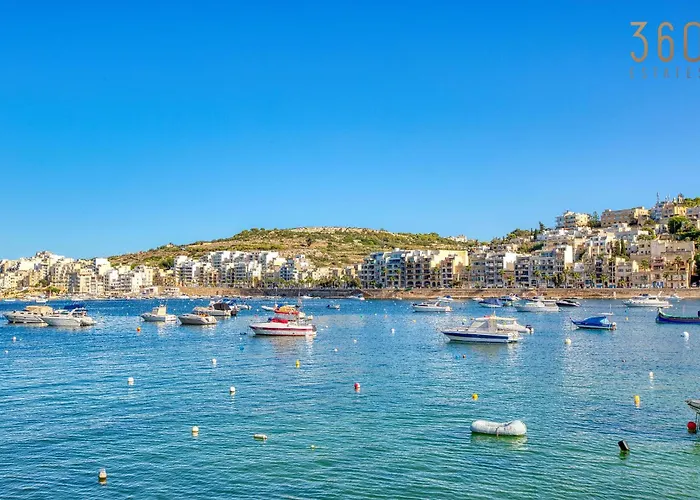 Apartment Xemxija Seaview 2br Opposite The Promenade With Wifi By 360 Estates St. Paul's Bay