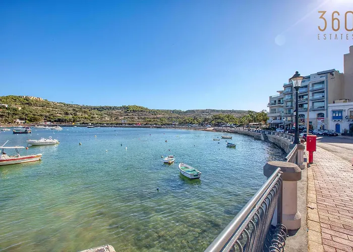 Apartment Xemxija Seaview 2br Opposite The Promenade With Wifi By 360 Estates St. Paul's Bay